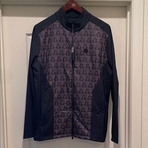 G/FORE Men's Black and Gray Golf jacket men's large
